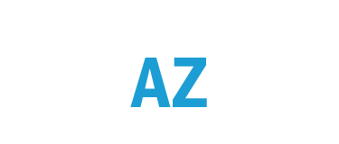 AboutUs-Locations-State_AZ The image displays the letters AZ in bold blue text on a plain white background.