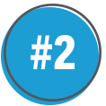2 A blue circle with a gray border contains the white text #2 in the center, representing our Awards ranking.