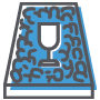 An illustrated icon of a trophy cup inside a blue trapezoidal shape, surrounded by black question marks, highlights key holiday shipping deadlines.