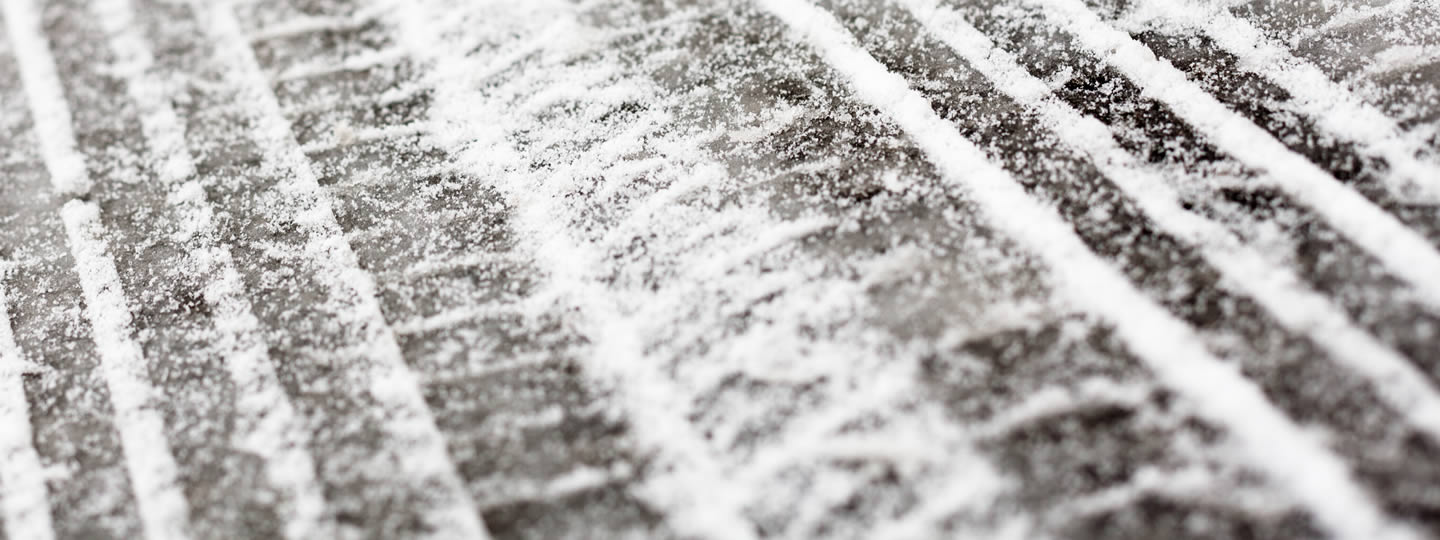 an orange delivery truck