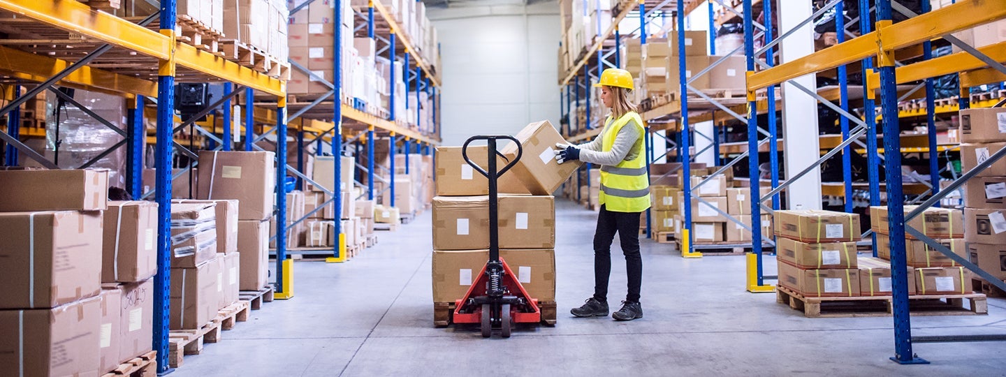 moving boxes. In this bustling small-business-shipping-hub