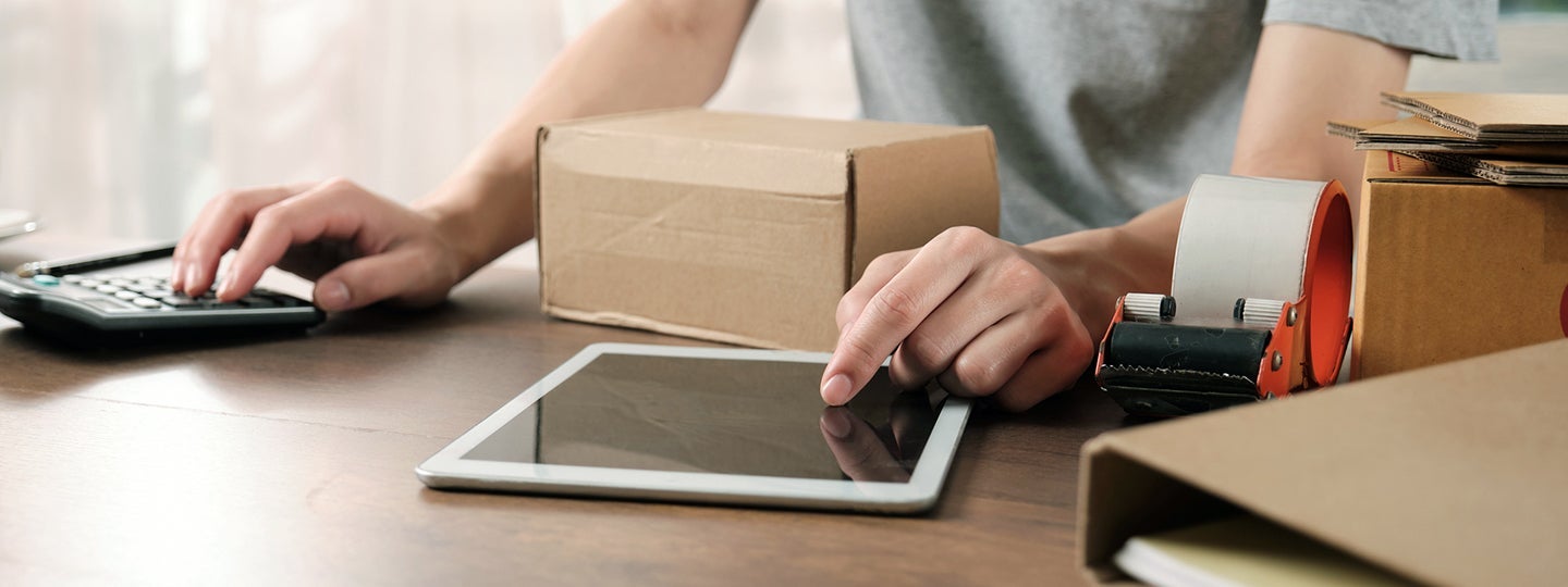 surrounded by a tablet