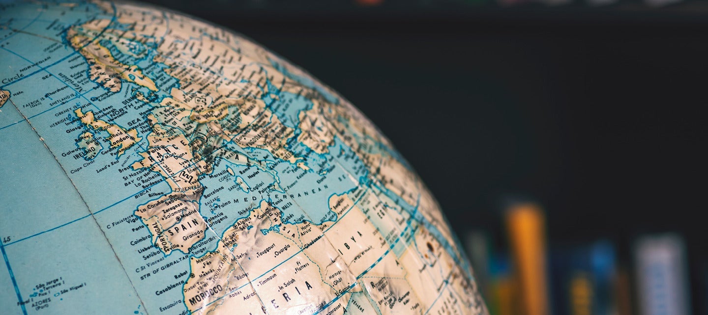 tilted slightly to the right