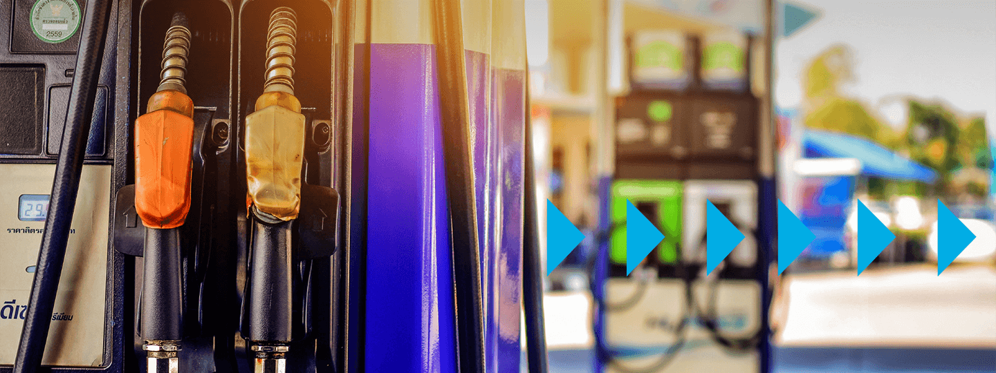 with black and orange handles. A bright