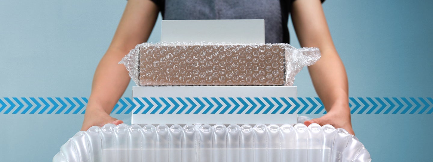 showcasing parcel packaging skills