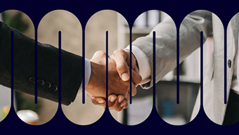 Two people shaking hands