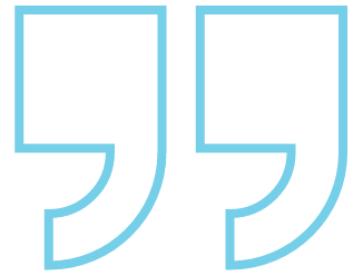 Large, light blue quotation marks displayed on a plain, light background—perfect for presentations on FTL shipping or FTL freight services.