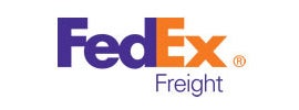 FedEx Freight logo with “Fed” in purple, “Ex” in orange, and “Freight” in gray below.
